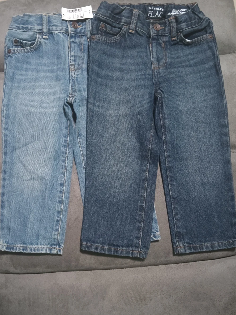 The Children's Place Boy's Straight Jeans - Light Blue & Dark Blue Size: 2T